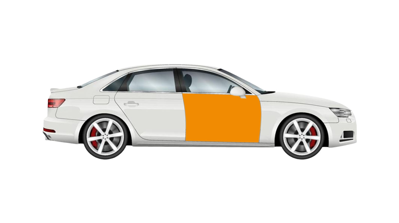 CAR FRONT RIGHT DOOR PANEL PAINTING