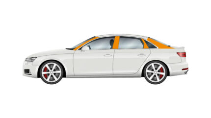 Hyundai Verna Transform Diesel — CAR LEFT A, B, AND C PILLAR PAINTING