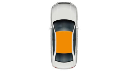 Hyundai Verna Fluidic CNG — CAR TOP PANEL PAINTING