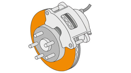 Hyundai Aura Diesel — FRONT BRAKE DISC REPLACE